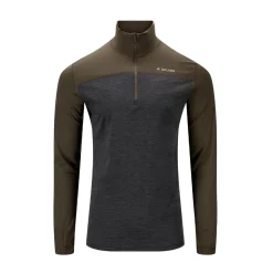 ACLIMA LightWool 180 Polo w/zip, herre (Tarmac Marengo) Online