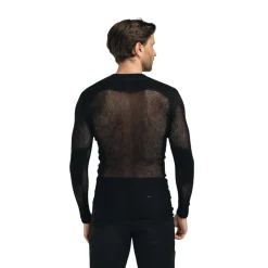 ACLIMA WoolNet Crewneck netundertrøje, herre (Jet Black)