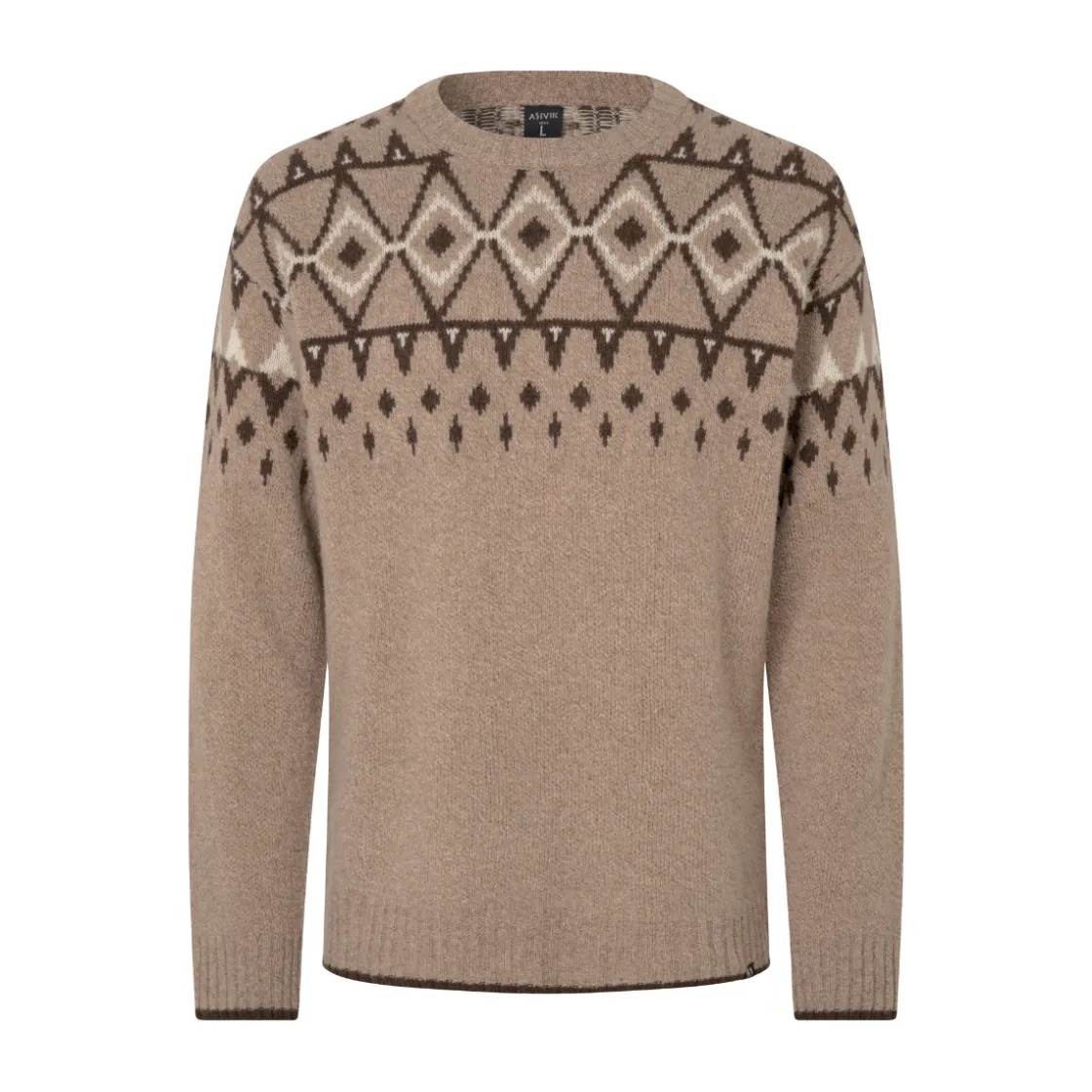 ASIVIK Gamborg Sweater, herre (Tan) Discount