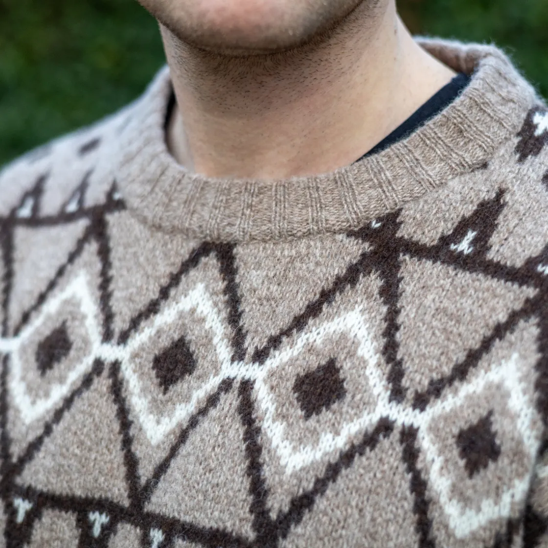 ASIVIK Gamborg Sweater, herre (Tan) Discount