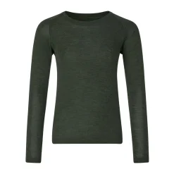 ASIVIK Wool Crew undertrøje, junior (Pine) Outlet