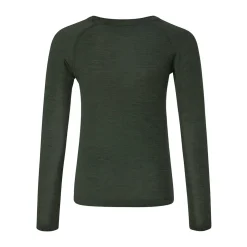 ASIVIK Wool Crew undertrøje, junior (Pine) Outlet