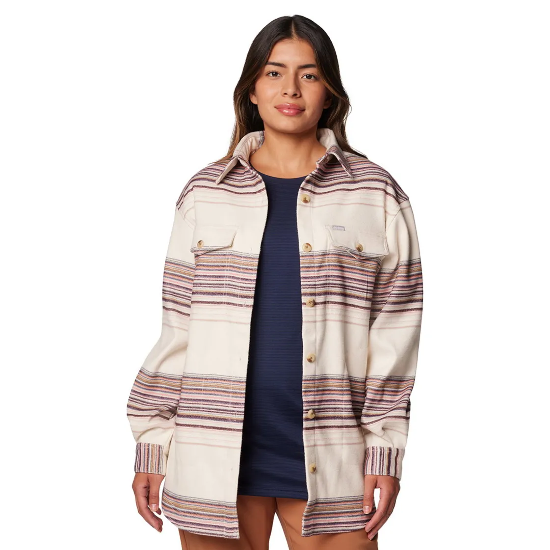 COLUMBIA Calico Basin Skjorte / jakke, dame (Chalk) Outlet