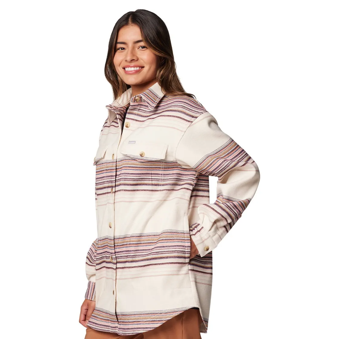 COLUMBIA Calico Basin Skjorte / jakke, dame (Chalk) Outlet