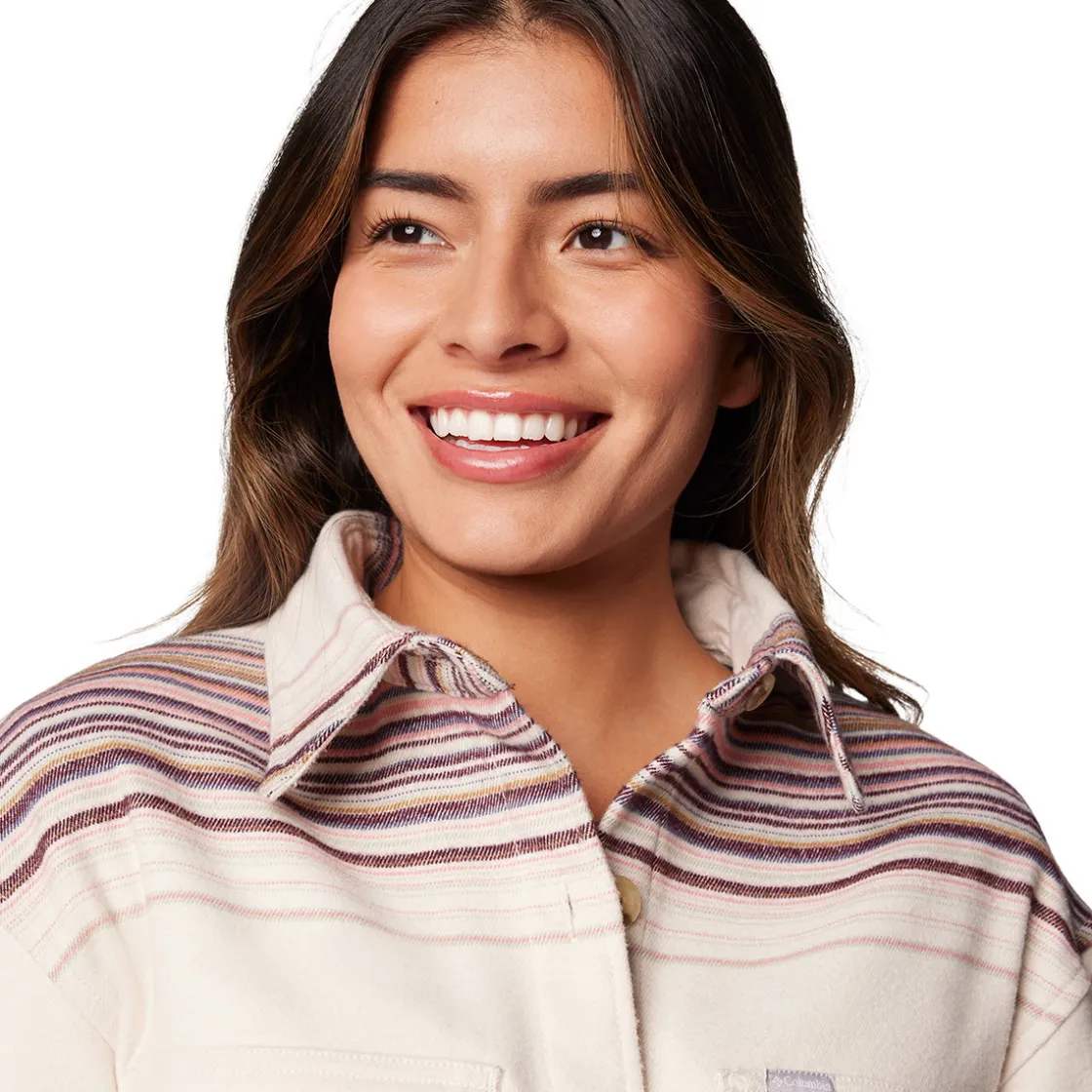 COLUMBIA Calico Basin Skjorte / jakke, dame (Chalk) Outlet