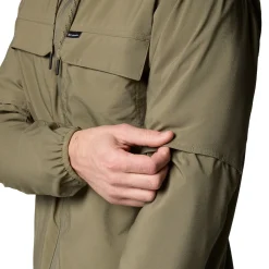 COLUMBIA Skien Valley Hooded LS Sommer- og myggejakke, herre (Stone Green) Sale