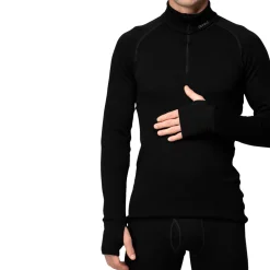DEVOLD Expedition Merino 235 Zip Neck trøje, herre (Black) Best