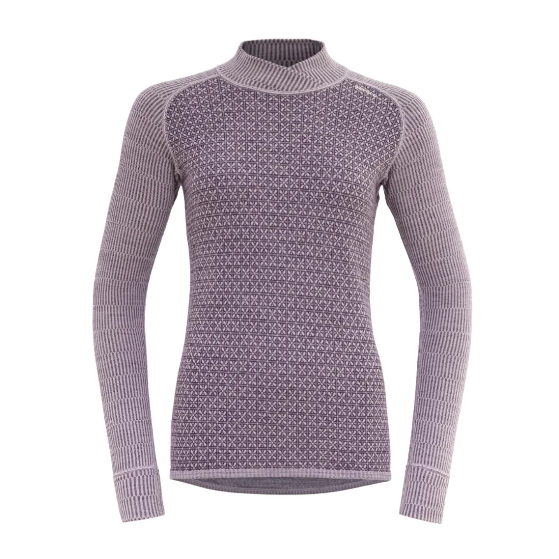 DEVOLD Kvitegga Cross Neck, dame (Orchid)