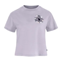 FJÄLLRÄVEN Fjällräven Fjällblomster Logo T-shirt, dame (Lavender Mist) New