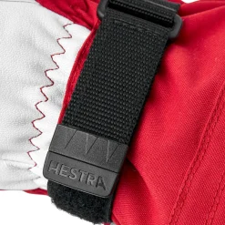 HESTRA Army Leather Heli Ski 3-finger skihandske (Red) Discount
