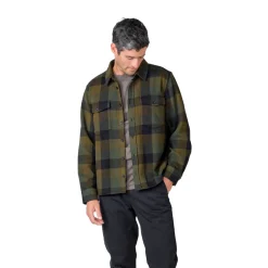 KLITMØLLER COLLECTIV Klitmøller Collective Casper Shirt, herre (Olive Check)