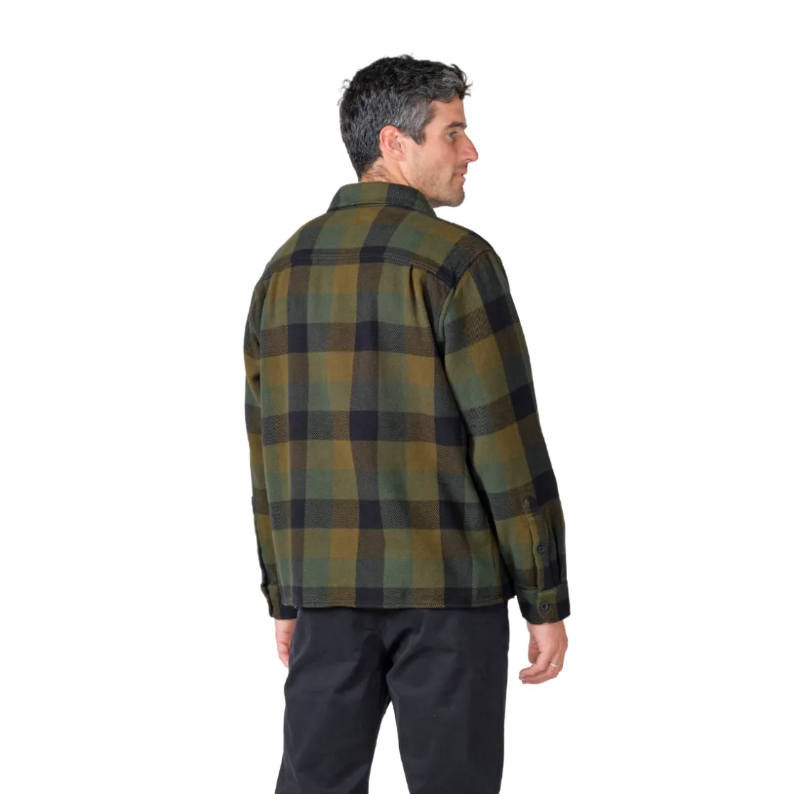 KLITMØLLER COLLECTIV Klitmøller Collective Casper Shirt, herre (Olive Check)