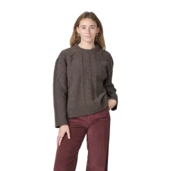 KLITMØLLER COLLECTIV Klitmøller Collective Eden Knit striktrøje, dame (Taupe) Outlet