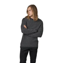 KLITMØLLER COLLECTIV Klitmøller Collective Hugo Knit Sweater, herre (Olive Cream) Outlet
