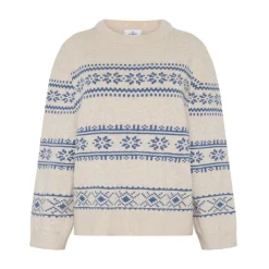 KLITMØLLER COLLECTIV Klitmøller Collective Jette Knit striktrøje, dame (Pastel Sand Ocean) Outlet