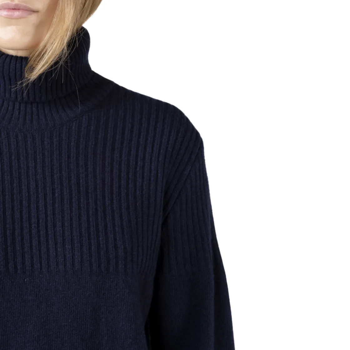 KLITMØLLER COLLECTIV Klitmøller Collective Svale Knit striktrøje, dame (Navy) Sale