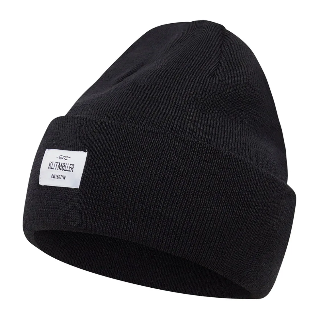 KLITMØLLER COLLECTIV Klitmøller Collective Tall Beanie (Black) Clearance