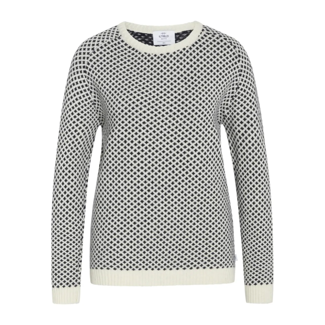 KLITMØLLER COLLECTIV Klitmøller Elaine Knit Sweater, dame (Cream Navy) Sale