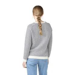 KLITMØLLER COLLECTIV Klitmøller Elaine Knit Sweater, dame (Cream Navy) Sale
