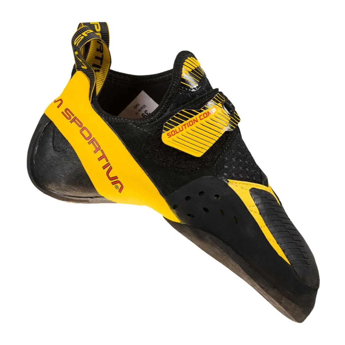 LA SPORTIVA Solution Comp klatresko, herre (Black/Yellow) Outlet