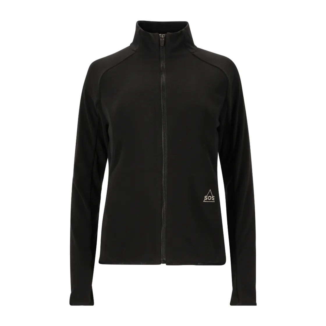 SOS Bromo Midlayer Full Zip Fleece, dame (Black) New