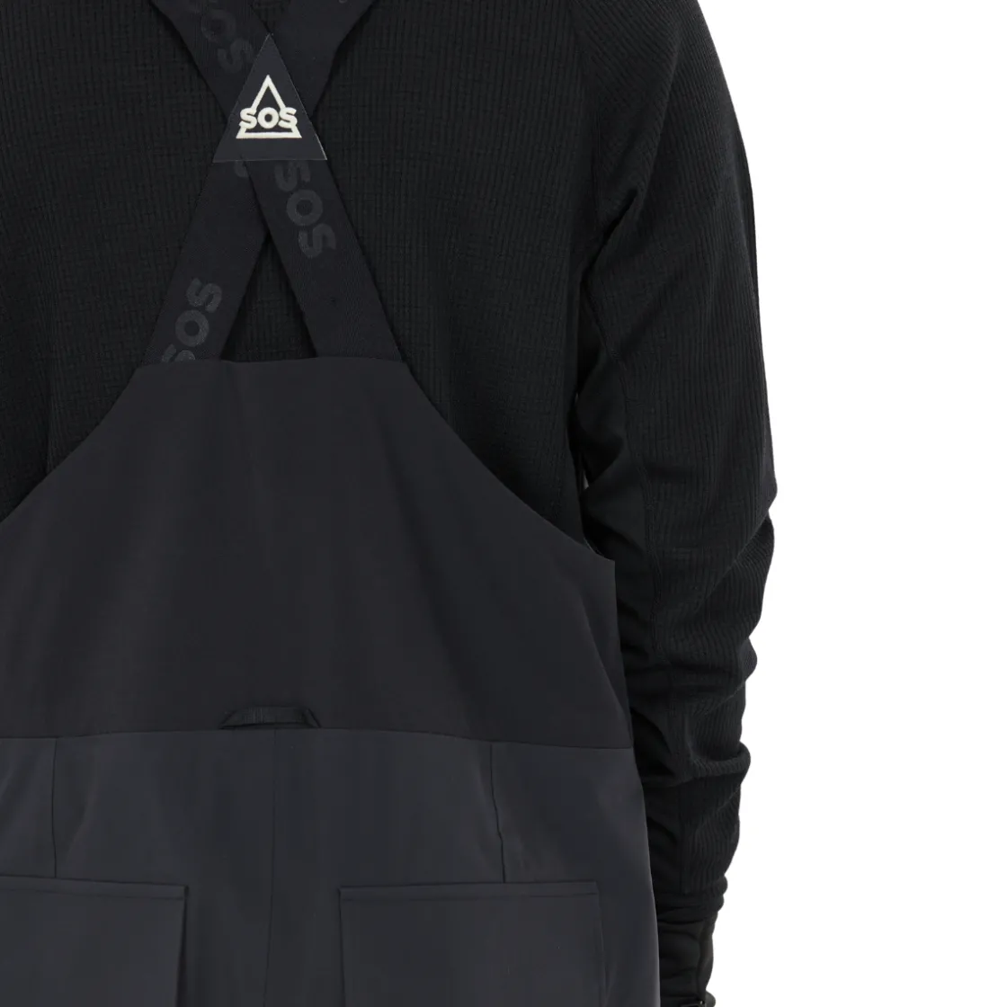 SOS Kula 3-lags Shell Bib Skibukser, herre (Black) Discount