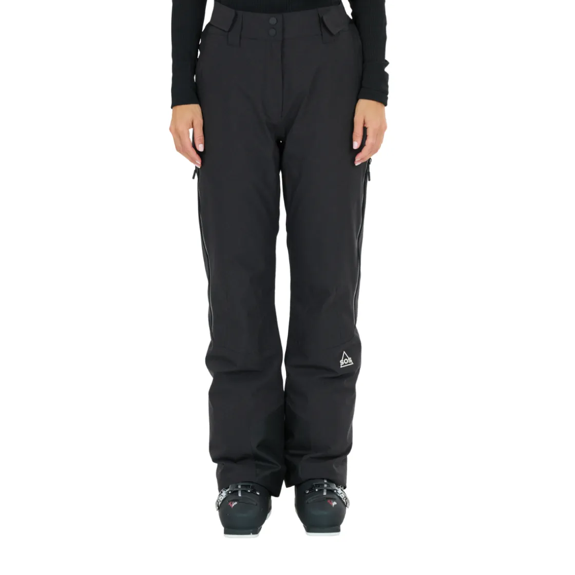 SOS Samkos 2-Layer Insulated Skibukser, dame (Black) New