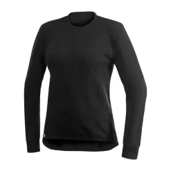 WOOLPOWER Crewneck 200 uldundertrøje, unisex (Black) Sale